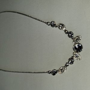 Givenchy Swarovski Crystal Silver Necklace